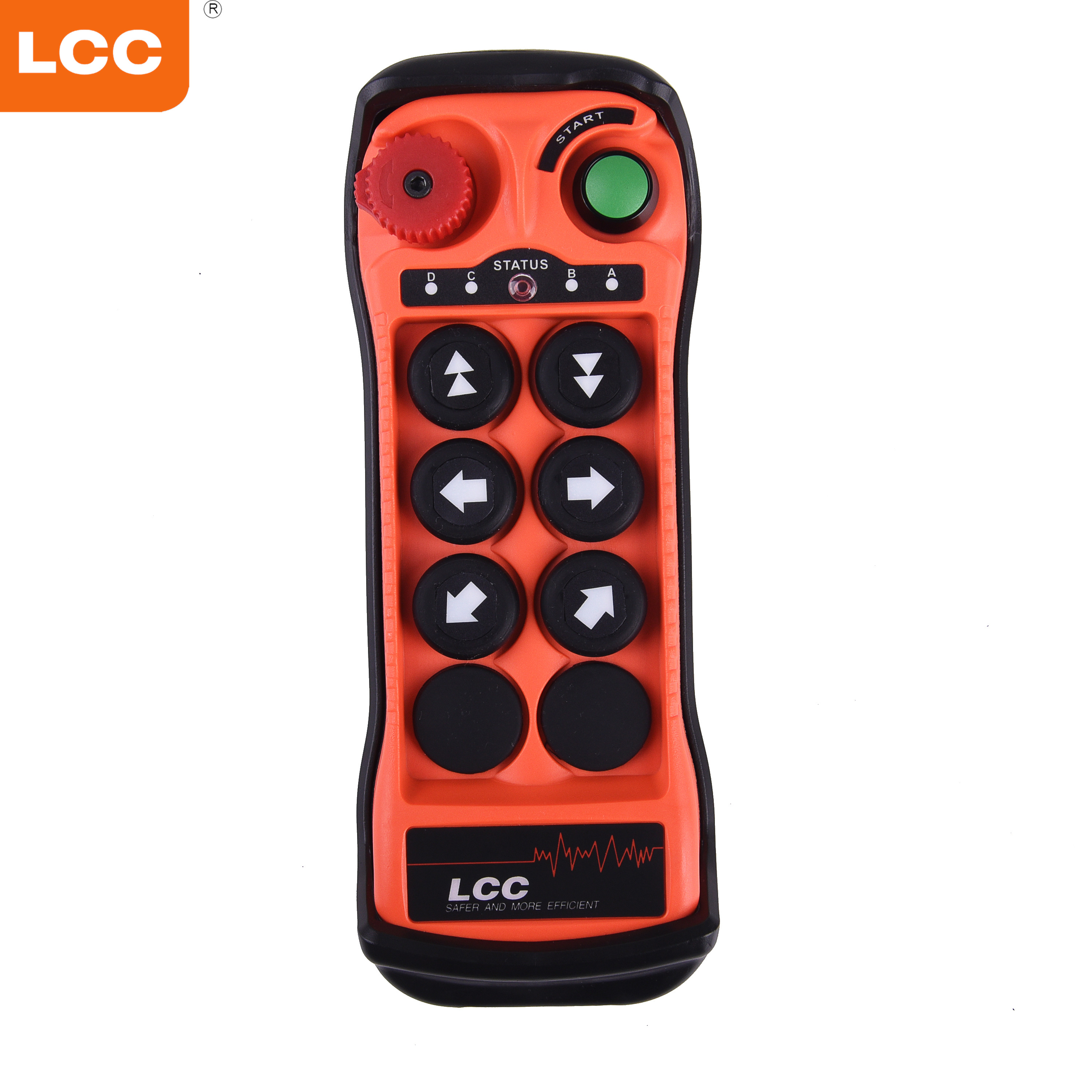 Q600 Control remoto por radio industrial de 6 botones para polipasto de grúa