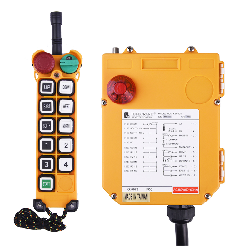 F24-10s 24 Voltios Interruptor de botón universal Rotador Remolque Control remoto para la venta