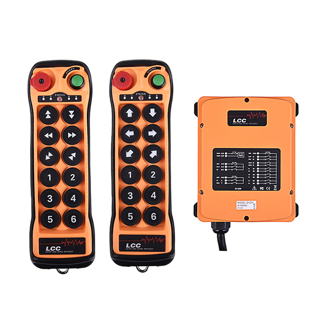 Q1200 Industrial 12 botones 12V 24V 433mhz Radio Wave Interruptor de control remoto inalámbrico