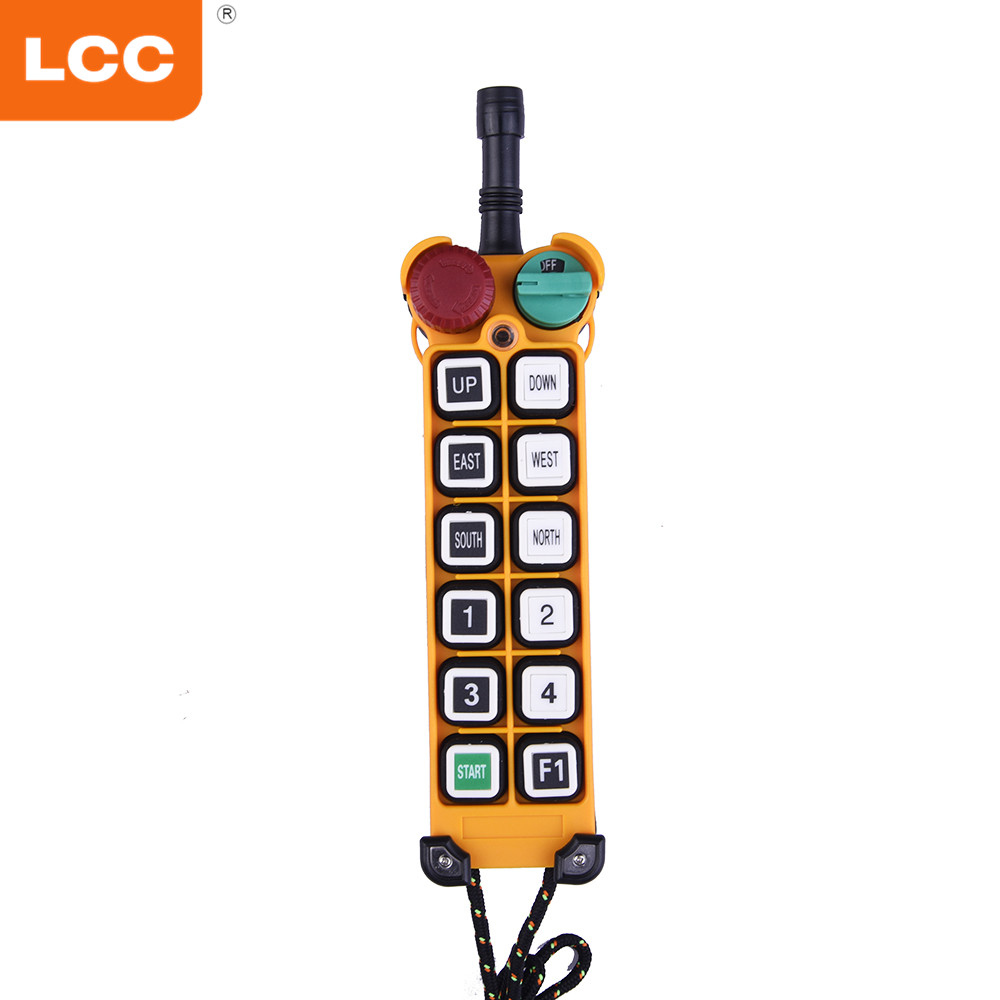 Radio inalámbrica del cabrestante industrial F24-12D arriba abajo teledirigido 12v 24v para la grúa