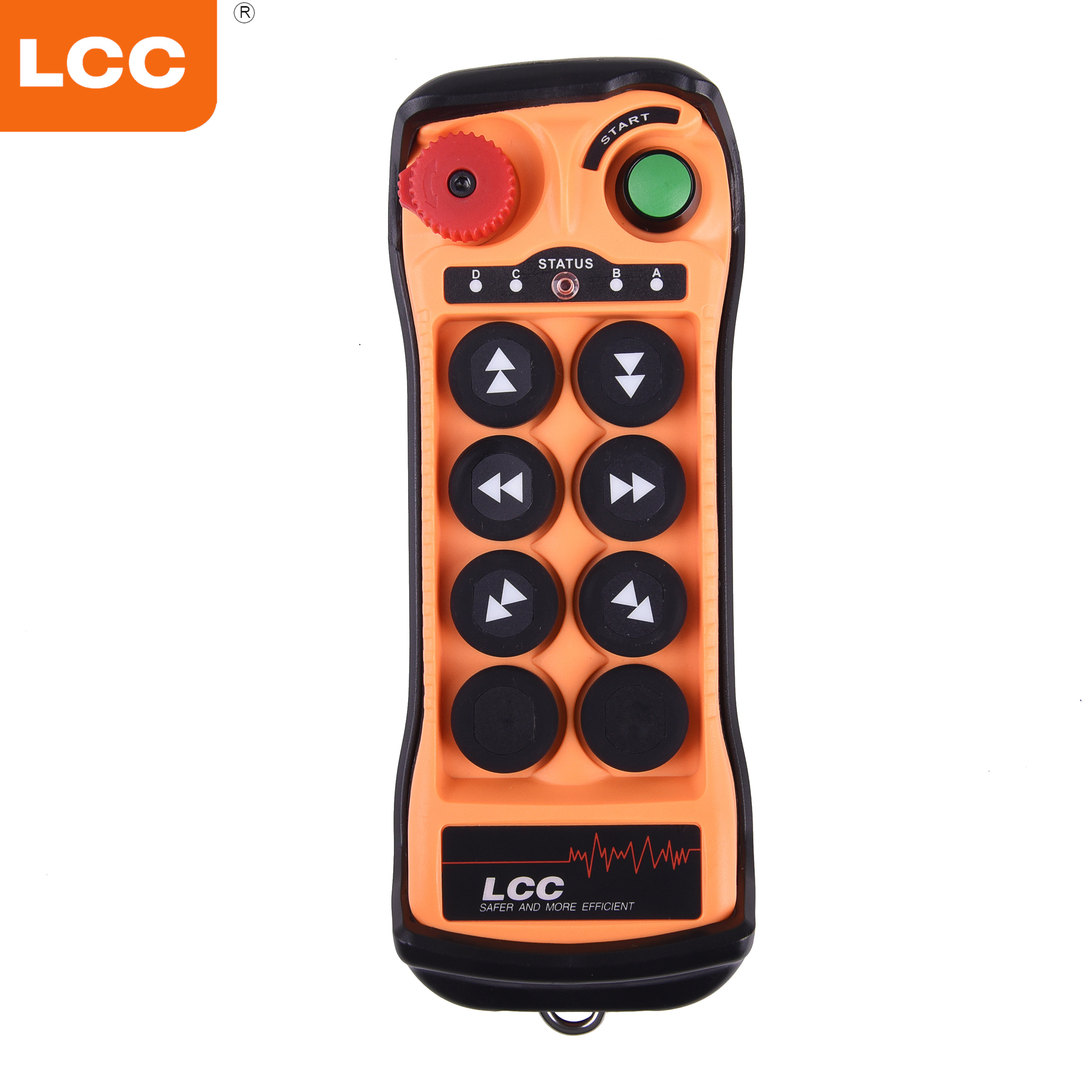 Q606 Controles remotos de grúa de elevación de transmisor y receptor inalámbricos de doble velocidad de 6 botones