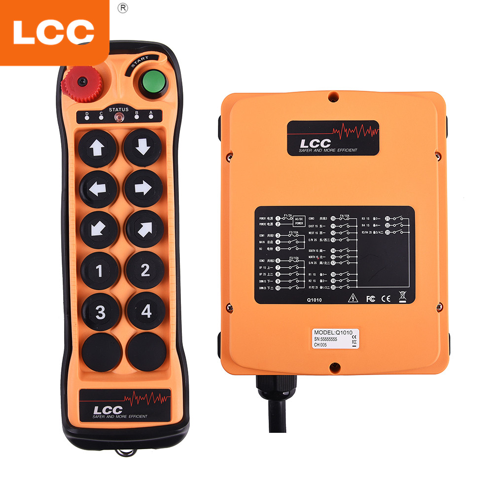 Control remoto inalámbrico para grúa industrial de radio Q1010