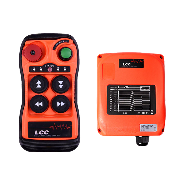 Q404 110V Control remoto de grúa eléctrica con botón pulsador de una sola velocidad